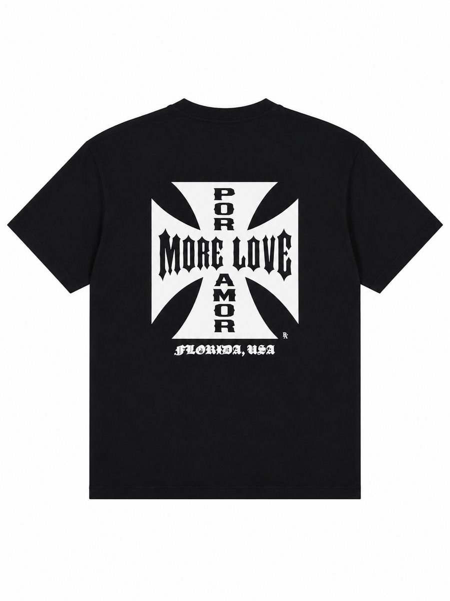 Big Cross Logo Tee - Black fits – POR + AMOR OFFICIAL.