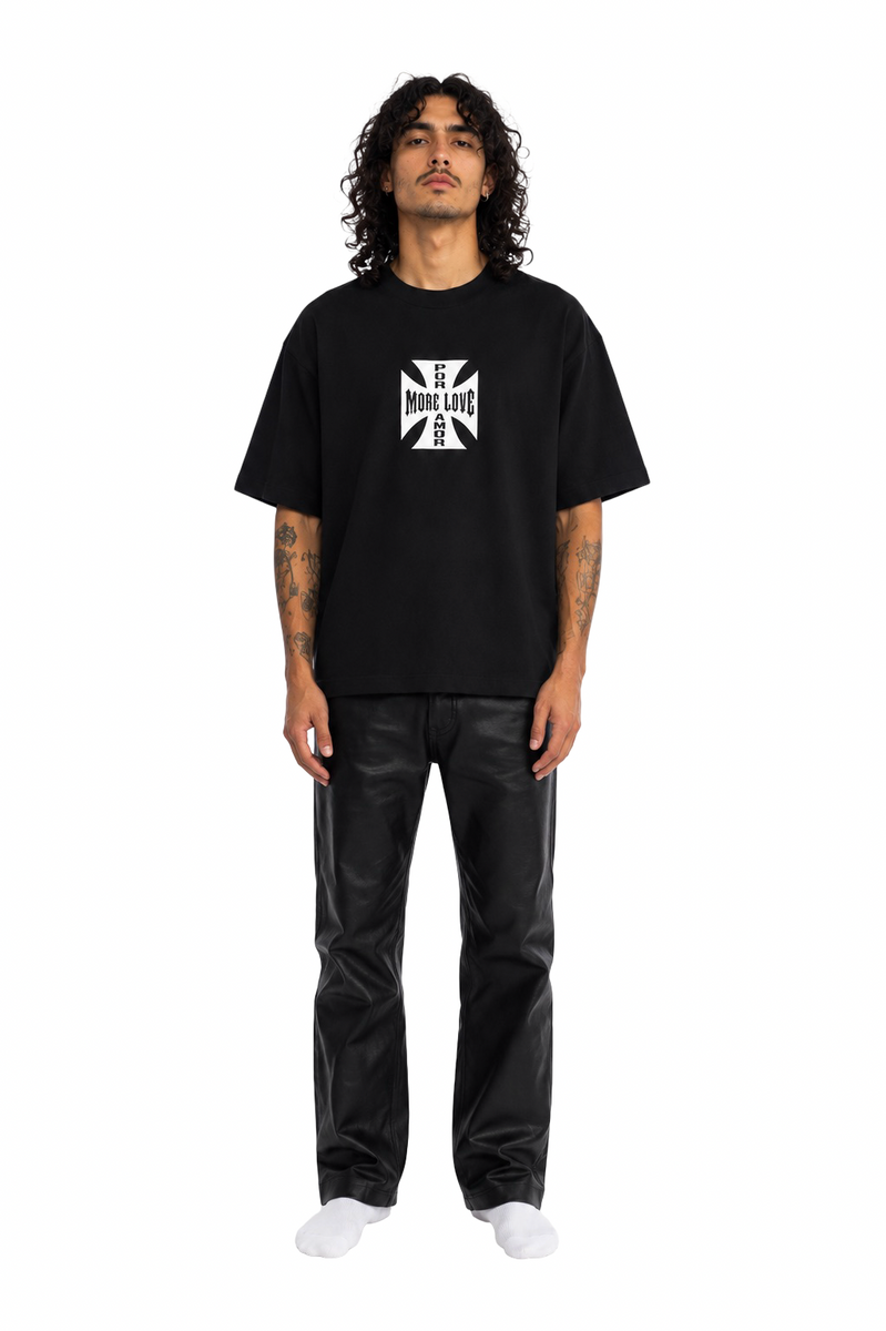 Big Cross Logo Tee - Black fits – POR + AMOR OFFICIAL.