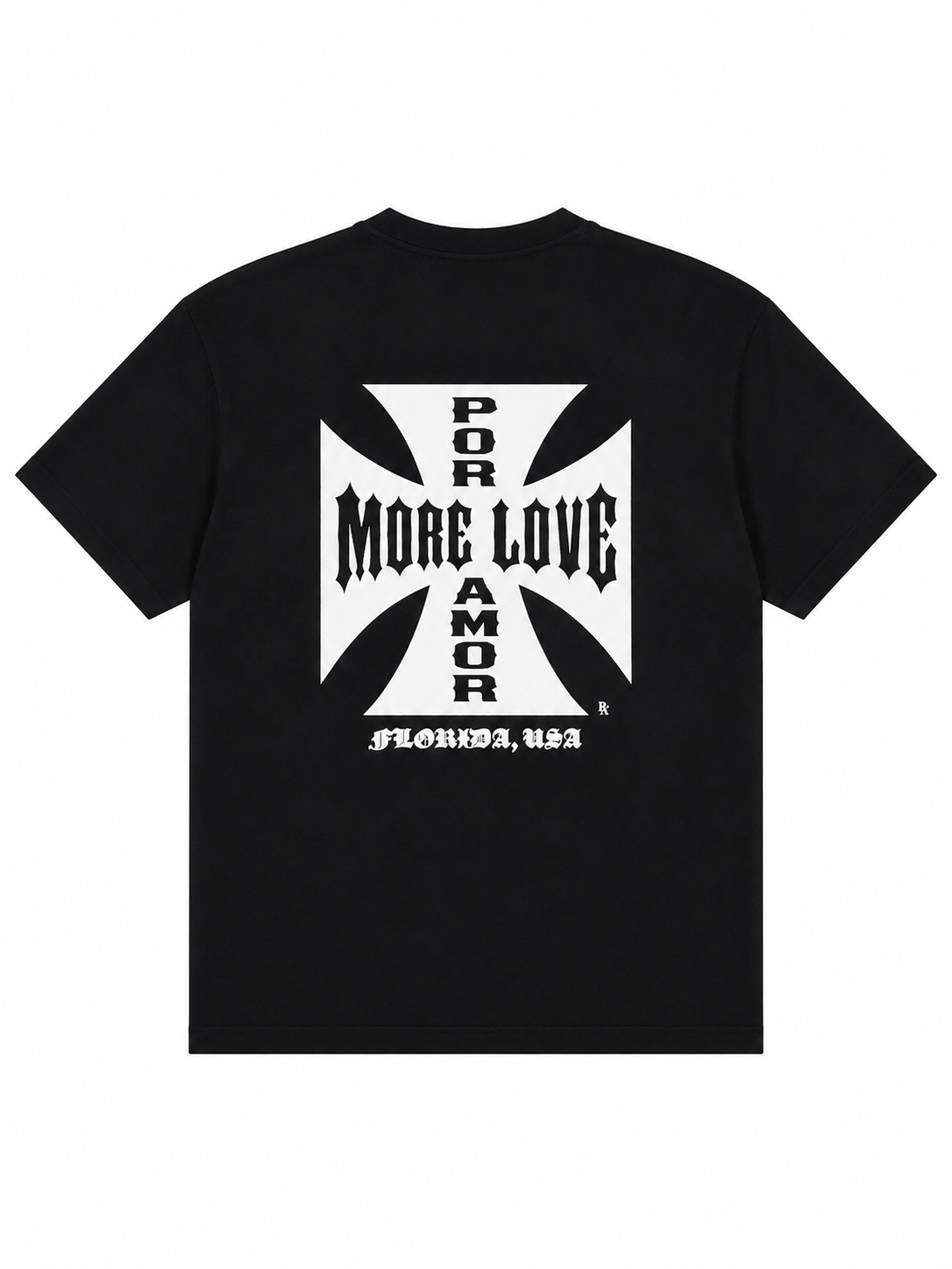 Big Cross Logo Tee - Black fits – POR + AMOR OFFICIAL.