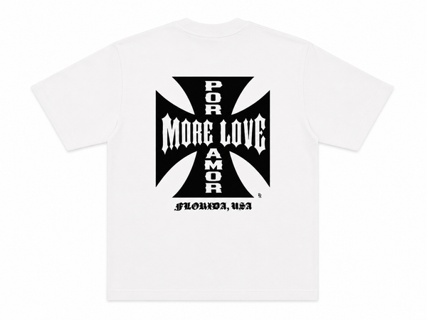 Big Cross Logo Tee - White | Oversized Comfort & Style – POR +