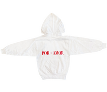 Load image into Gallery viewer, KID’S Red Logo Hoodie - White
