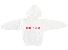 Load image into Gallery viewer, KID’S Red Logo Hoodie - White
